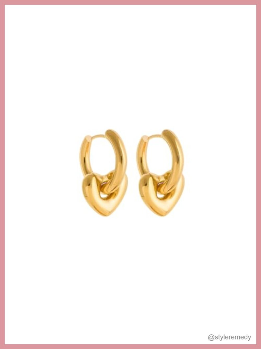 18K Gold Plated Huggie Hoop Earrings Waterproof Stainless Steel